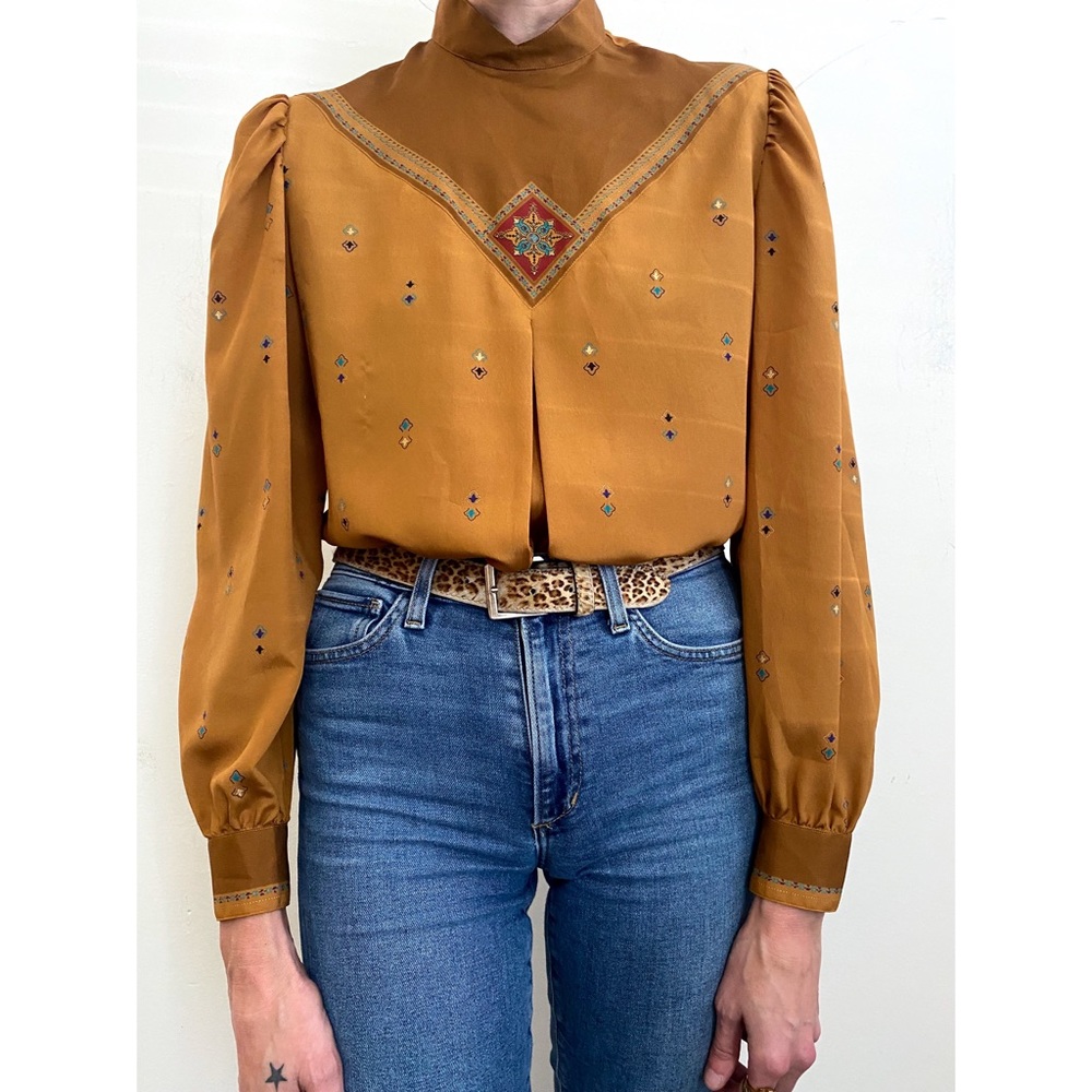 Vintage Designer Serge Nancel (Paris) Blouse medium